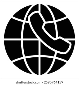Global Communication Icon Element For Design