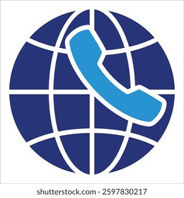 Global Communication Icon Element For Design