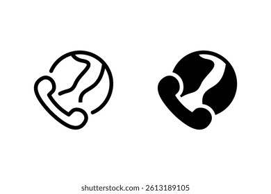 Global communication icon set. minimalist design suitable for various digital and print purposes