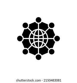 Global Communication icon in vector. logotype
