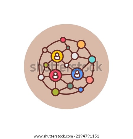Global Communication icon in vector. Logotype