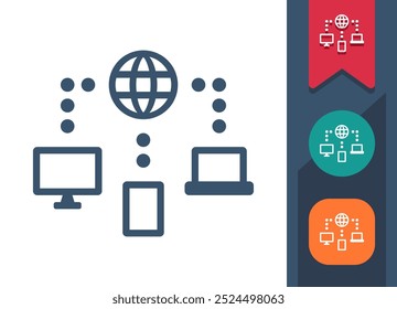 Global Communication, Internet, Network Icon. Professional, pixel perfect icon. EPS 10 format.