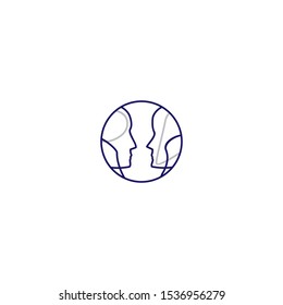 global communication logo template vector design. eps10