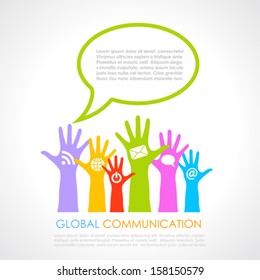 Global communication poster