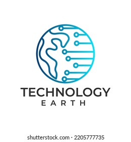 Global communication technology abstract logo design vector template linear style, Logotype internet web concept icon.