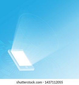 Global communication technology vector icon