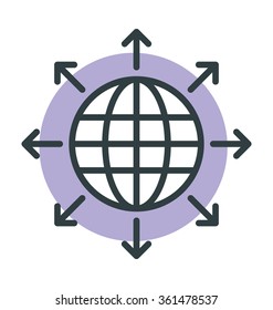 Global Communication Vector Icon