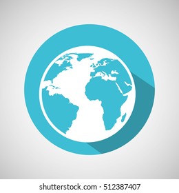 global communication world map icons graphic vector illustration eps 10