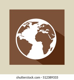 global communication world map icons graphic vector illustration eps 10