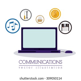 Global Communications digital design, vector illustration eps 10