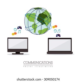 Global Communications digital design, vector illustration eps 10