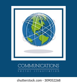 Global Communications digital design, vector illustration eps 10