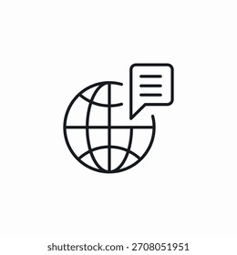global communications icon sign vector
