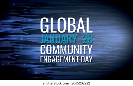 Global Community Engagement Day. Vector Illustration. Suitable for greeting card poster and banner