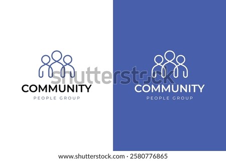 Global Community Logo Icon design with People group graphic symbol for Community health care, Partnership logo template