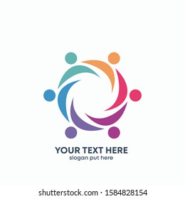 Global Community Logo Icon Elements Template. Community human Logo template vector. Community health care. Abstract Community logo - vector