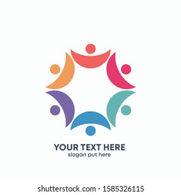 Global Community Logo Icon Elements Template. Community human Logo template vector. Community health care. Abstract Community logo - vector