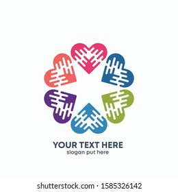 Global Community Logo Icon Elements Template. Community human Logo template vector. Community health care. Abstract Community logo - vector