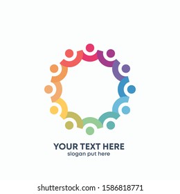 Global Community Logo Icon Elements Template. Community human Logo template vector. Community health care. Abstract Community logo - vector