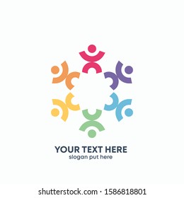 Global Community Logo Icon Elements Template. Community human Logo template vector. Community health care. Abstract Community logo - vector