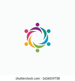 Global Community Logo Icon Elements Template. Community human Logo template vector. Community health care. Abstract Community logo - vector