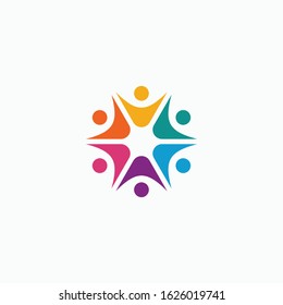 Global Community Logo Icon Elements Template. Community human Logo template vector. Community health care. Abstract Community logo - vector