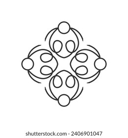 Vorlage für Symbole in der globalen Gemeinschaft