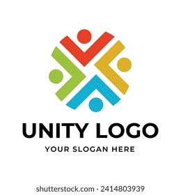 Global Community Logo Icon Elements Template. Community human Logo template vector