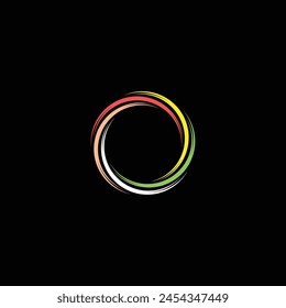 Global Community Logo Icon Elements Template. Circle colorful illustration design logo 