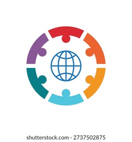global community logo icon vector illustration