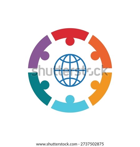 global community logo icon vector illustration