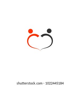 Global community,teamwork or social network people icon, logo