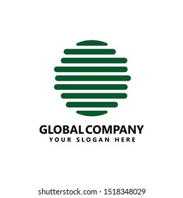 Global Company Logo Design Vector Template. can be used for corporate brand identity and personal brand.eps 10.