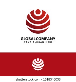 Global Company Logo Design Vector Template. can be used for corporate brand identity and personal brand.eps 10.