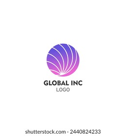 Logotipo de empresa global para uso profesional