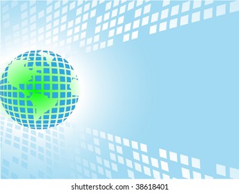 Global concept with space for your text