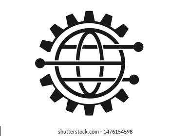 global configuration icon, internet configuration icon, navigation setup icon, setting icon, 