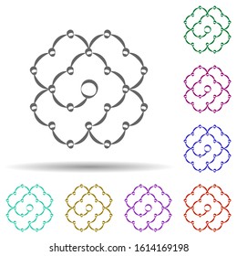 Global connection icon. Element of multi color cloud technology icon for mobile concept and web apps. Detailed Global connection icon can be used for web and mobile on white background