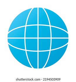 icono de conexión global en fondo blanco