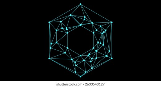 Global connection network background. World map. High-speed internet technology concept or fast wireless data transmission. modern internet network connection