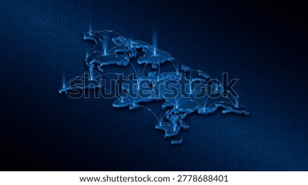 Global connection network background. World map. Internet technology concept or global communication.