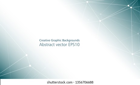 Global connection technology modern design, triangular vector concept