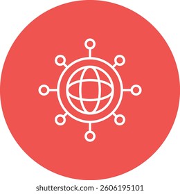Global Connection vector icon. Can be used for printing, mobile and web applications.