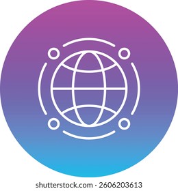 Global Connection vector icon. Can be used for printing, mobile and web applications.