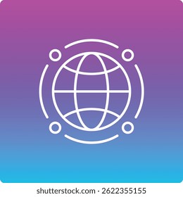 Ícone de vetor de Conexão Global. Pode ser usado para impressão, aplicativos móveis e da Web.