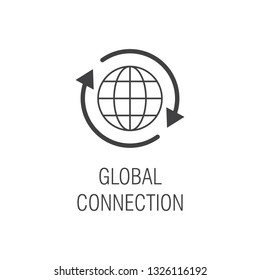 global connection,connection,icon and vector for web,mobile and print