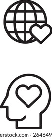 Global Connections of Love and Compassion Exploring Empathy and Emotional Intelligence in the Digital Age Symbolizing Humanitys Shared Bonds