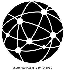 Global Connectivity And Communication Icons – Network, Travel, and Technology Symbols