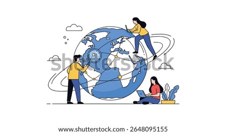 Global Connectivity and Digital Network Expansion Connecting People Worldwide