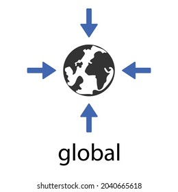 vector de diseño de icono de conectividad global